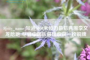 武义县短道5000米接力最后两圈李文龙陪跑-尽管中国队最终收获一枚铜牌