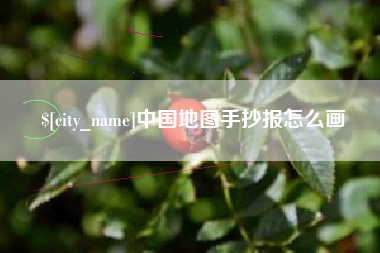 武义县中国地图手抄报怎么画
