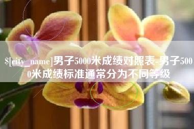 武义县男子5000米成绩对照表-男子5000米成绩标准通常分为不同等级