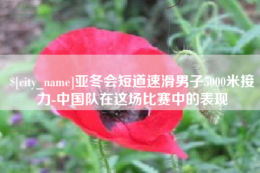 武义县亚冬会短道速滑男子5000米接力-中国队在这场比赛中的表现