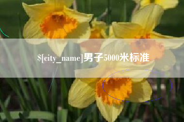 武义县男子5000米标准