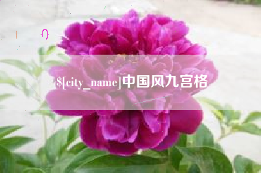 武义县中国风九宫格