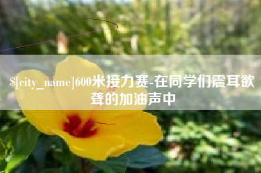 武义县600米接力赛-在同学们震耳欲聋的加油声中