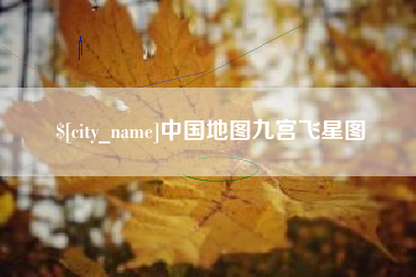 武义县中国地图九宫飞星图