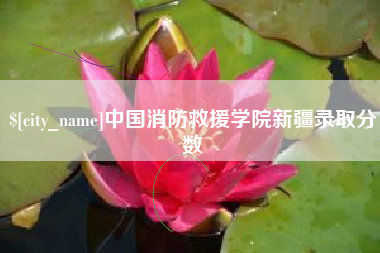 武义县中国消防救援学院新疆录取分数