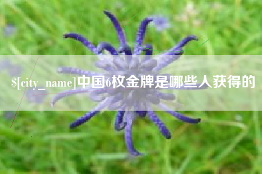 武义县中国6枚金牌是哪些人获得的