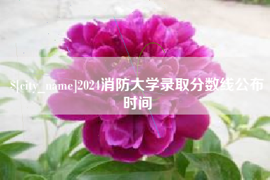 武义县2024消防大学录取分数线公布时间