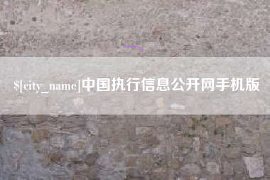 武义县中国执行信息公开网手机版