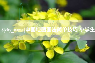 武义县中国地图画法简单技巧 小学生
