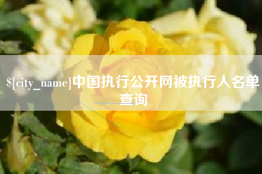 武义县中国执行公开网被执行人名单查询