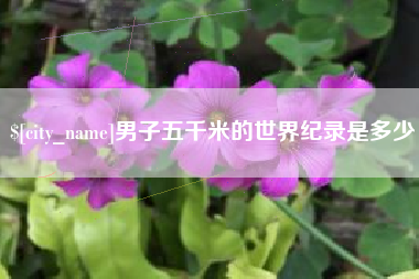 武义县男子五千米的世界纪录是多少