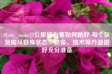 武义县5公里接力赛如何跑好-每个队员需从自身状态、装备、技术等方面做好充分准备