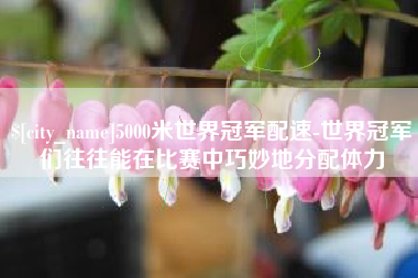 武义县5000米世界冠军配速-世界冠军们往往能在比赛中巧妙地分配体力