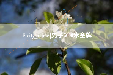 武义县男子5000米金牌