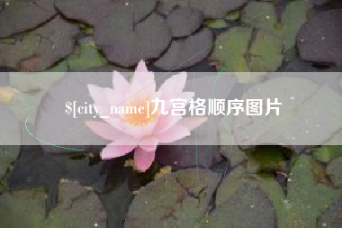 武义县九宫格顺序图片