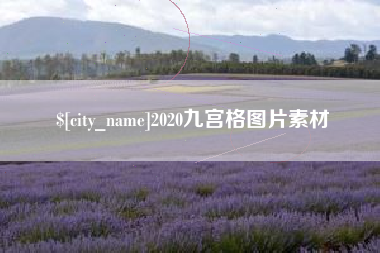 武义县2020九宫格图片素材
