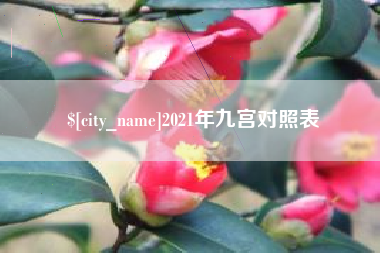 武义县2021年九宫对照表