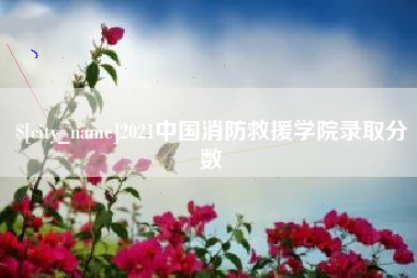 武义县2021中国消防救援学院录取分数
