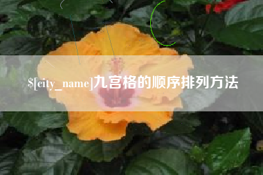 武义县九宫格的顺序排列方法