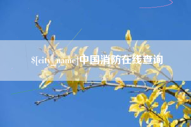 武义县中国消防在线查询