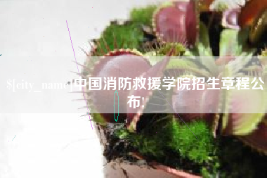 武义县中国消防救援学院招生章程公布!