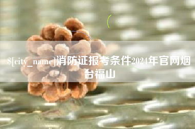 武义县消防证报考条件2024年官网烟台福山